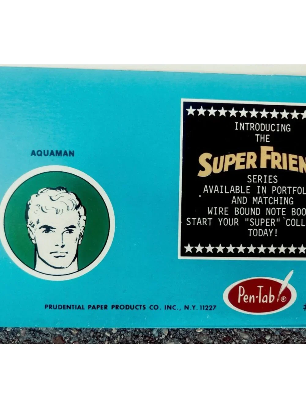 Vintage Shazam Pen-Tab Portfolio Folder DC Super Friends 1975